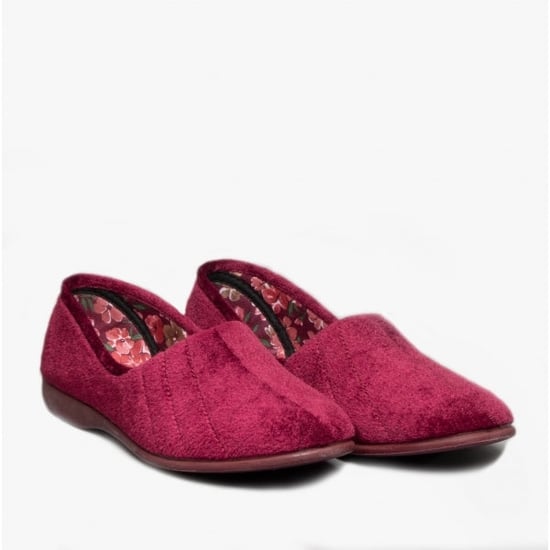 GBS AUDREY Womens Slippers Burgundy - Image 2