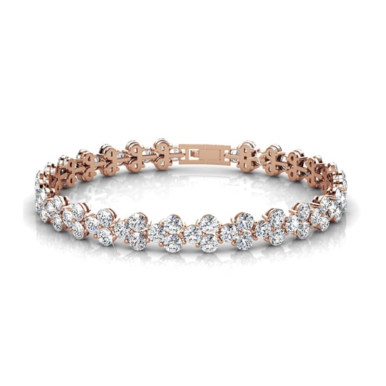 Prinsessenarmbanden - Roségoud en kristal - Image 1