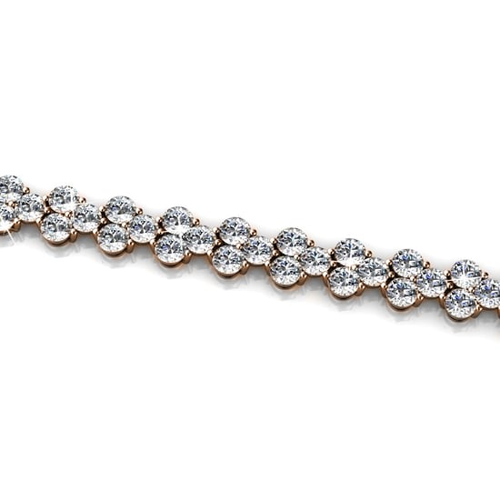 Prinsessenarmbanden - Roségoud en kristal - Image 3