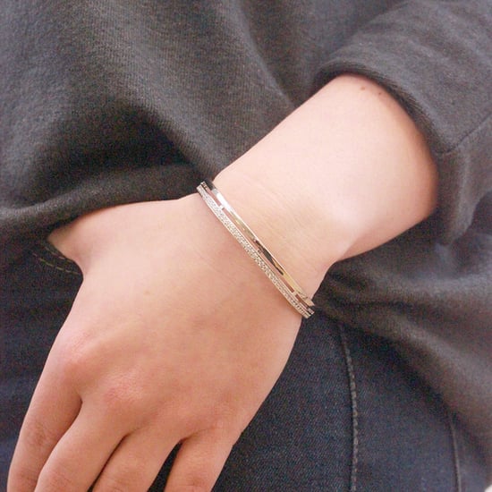 Elegante armbanden - roségoud en kristal - Image 2