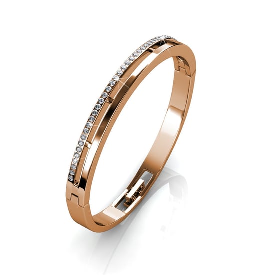 Elegante armbanden - roségoud en kristal - Image 3
