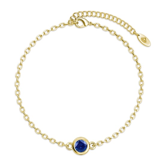 Birth Stone Armband - Guld och Blå - Image 1