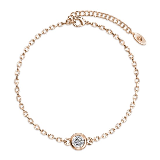 Geboortesteenarmbanden - Roségoud, kristal en roze - Image 2