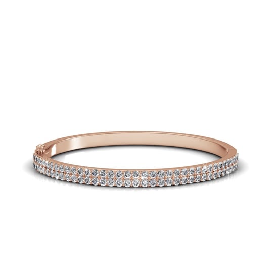 Glamour armbanden - Roségoud en kristal - Image 1