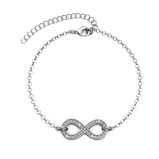 Infinity Eight Armbanden - Zilver en Kristal - Image 1