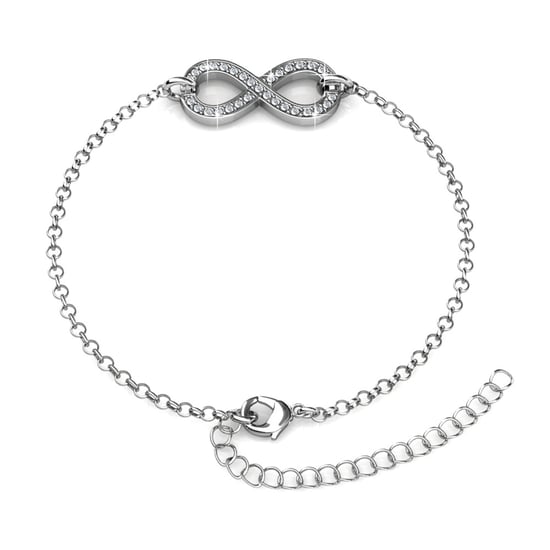 Infinity Eight Armbanden - Zilver en Kristal - Image 2