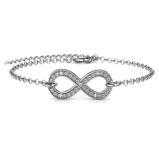 Infinity Eight Armbanden - Zilver en Kristal - Image 3