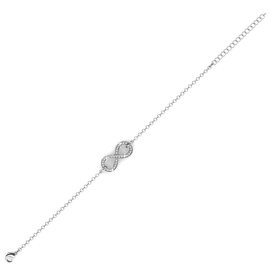 Infinity Eight Armbanden - Zilver en Kristal - Image 4