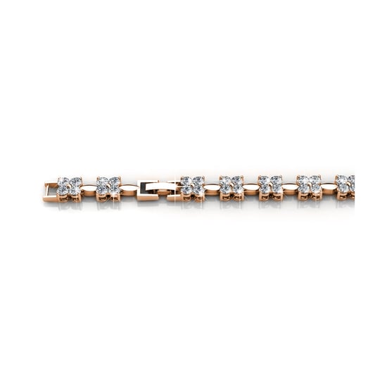 Schattige armbanden - Roségoud en kristal - Image 2