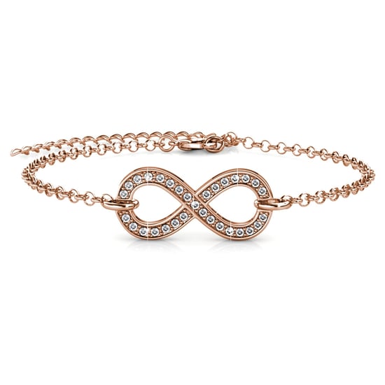 Infinity Eight Armbanden - Roségoud en Kristal - Image 2