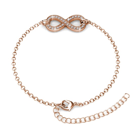 Infinity Eight Armbanden - Roségoud en Kristal - Image 3