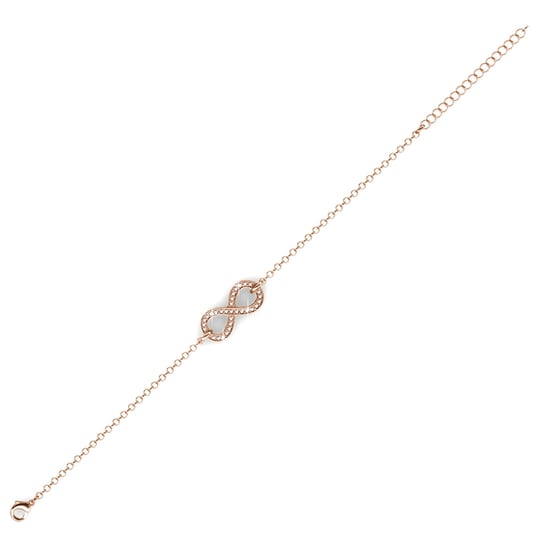 Infinity Eight Armbanden - Roségoud en Kristal - Image 4