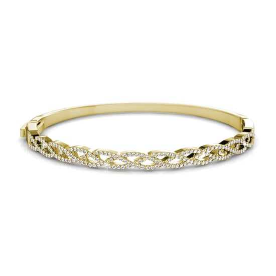 Gevlochten armbanden - Goud en kristal - Image 3