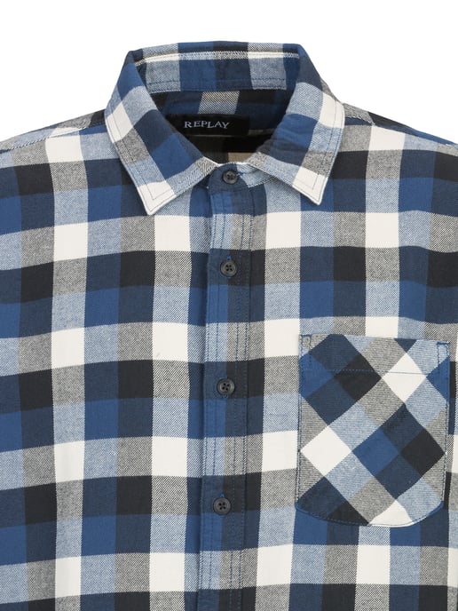 Replay Shirt Checked Light Cotton Flannel - Image 3