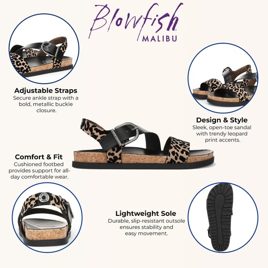 Blowfish Malibu Dames Luipaard Bruine Voetbed Sandalen - Lance - Image 2