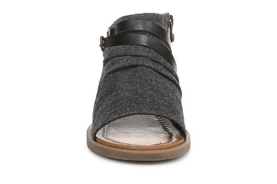 Blowfish Malibu Dames Charcoal Strappy Low Wedge Sandalen - Denver - Image 4