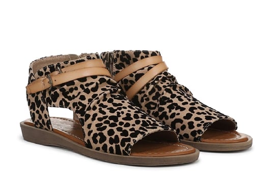 Blowfish Malibu Dames Bruine Luipaard Denver Strappy Lage Wedgesandalen - Image 3