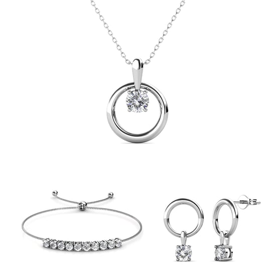 Mia Octavia Sets - Silver and Crystal - Image 1