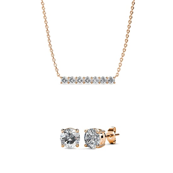 Mary Myriad Birthe Stone Sets - Rose Gold and Crystal - Image 1