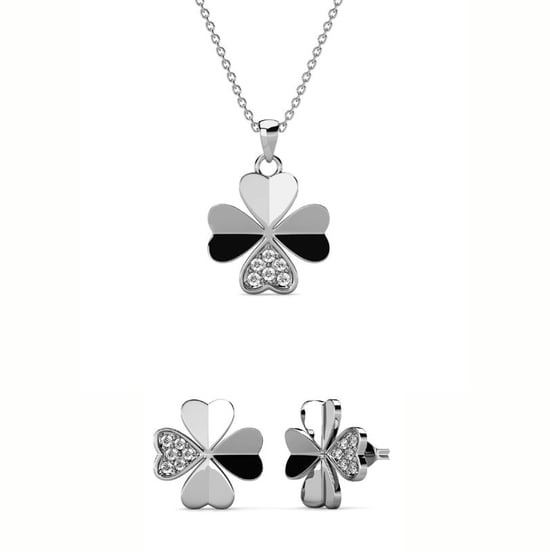 Clover Petal Sets - Silver och Crystal - Image 1