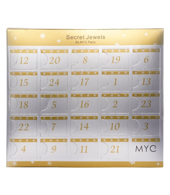 Adventskalender 12 juwelen, 11 kralen en 1 verrassing - Goud en kristal - Image 3