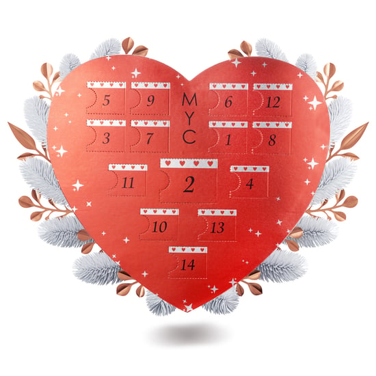Surprise Heart Adventskalender - 14 juveler - Rose Gold och Crystal - Image 1