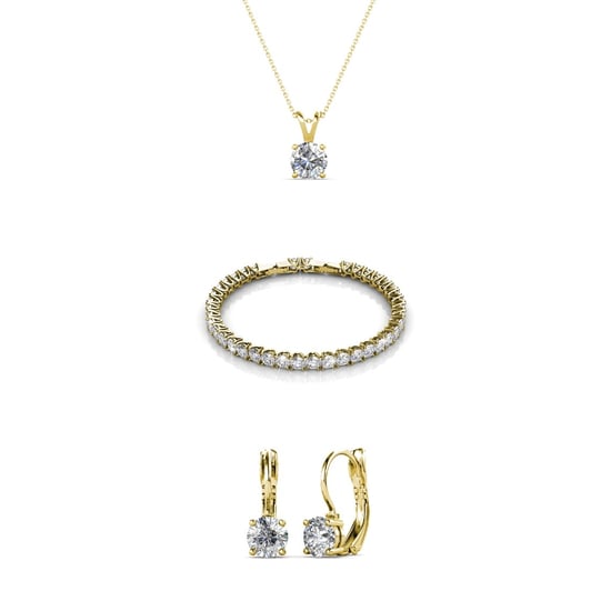 Round Venus Sets - Gold and Crystal - Image 1