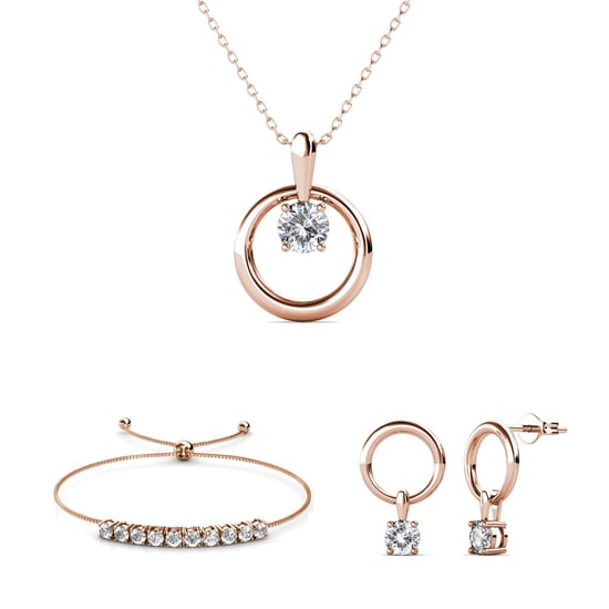 Mia Octavia Sets - Rose Gold and Crystal - Image 1