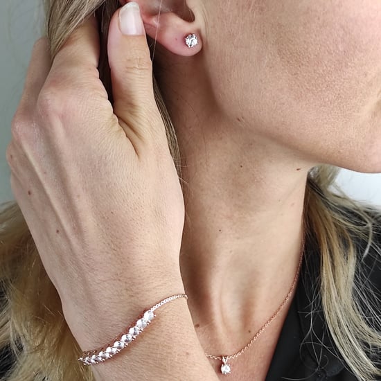 Mary Crystal Mia Sets - Rose Gold och Crystal - Image 2