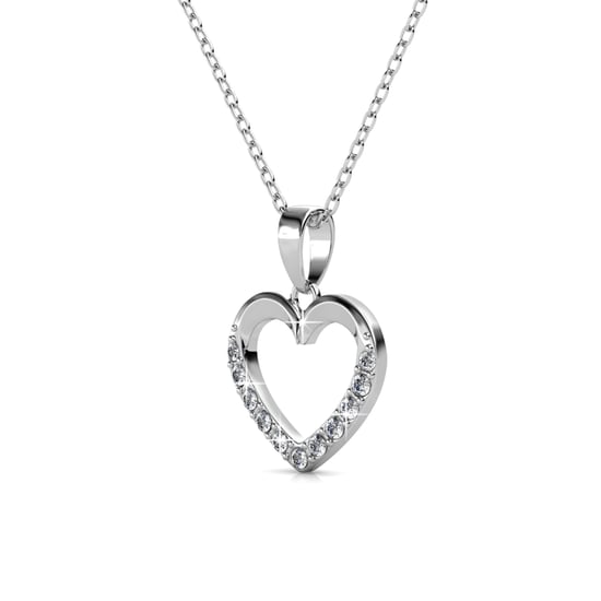 Locked Heart Lovett Två set - Silver och Crystal - Image 4