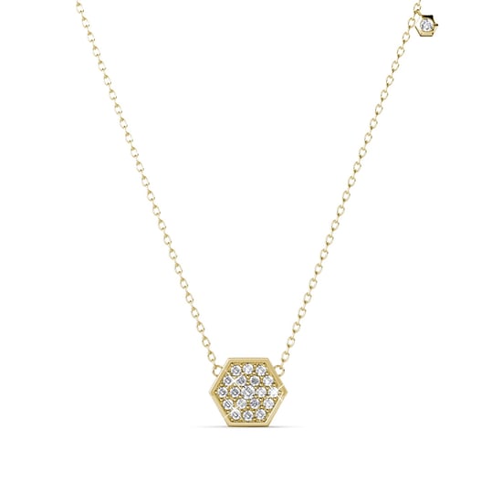 Hexagon set - guld och kristall - Image 4