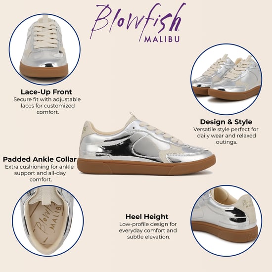 Blowfish Malibu Dames Zilver Veterschoenen - Tastic - Image 2