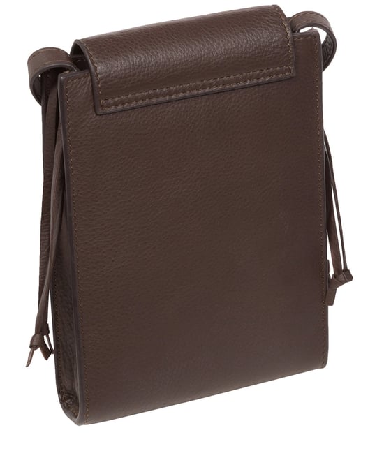 'Kiana' Hot Fudge Nappa Leather Cross Body Phone Bag - Image 3
