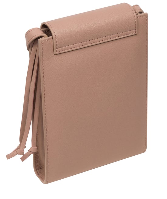 'Kiana' Blush Pink Nappa Leather Cross Body Phone Bag - Image 3