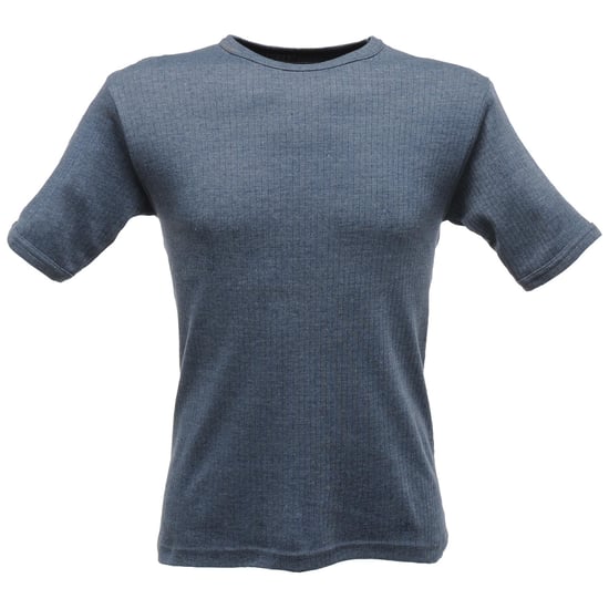 Regatta Heren Thermisch Ondergoed Korte Mouw Vest / T-Shirt (Denim Blauw) - Image 1
