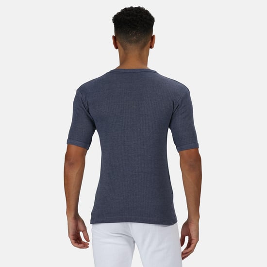 Regatta Heren Thermisch Ondergoed Korte Mouw Vest / T-Shirt (Denim Blauw) - Image 3