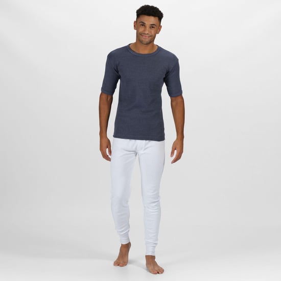 Regatta Heren Thermisch Ondergoed Korte Mouw Vest / T-Shirt (Denim Blauw) - Image 4
