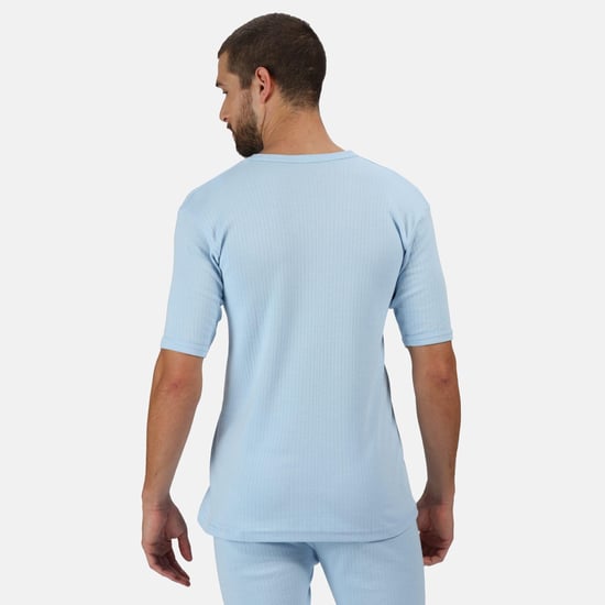 Regatta Heren Thermisch Ondergoed Korte Mouw Vest / T-Shirt (Blauw) - Image 3