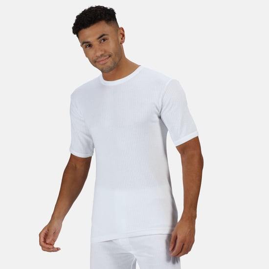Regatta Heren Thermisch Ondergoed Korte Mouw Vest / T-Shirt (Wit) - Image 2
