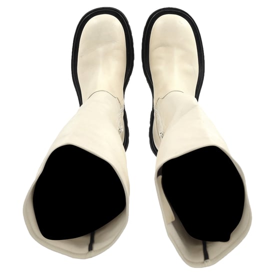 Bottega Veneta The Lug Over-The-Knee Boots in Ivory Leather - Image 6