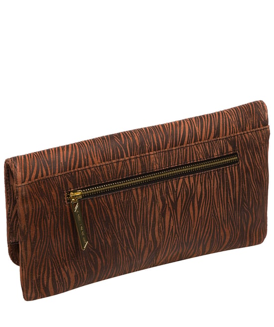 'Golders' Animal Print Leather Clutch Bag - Image 3