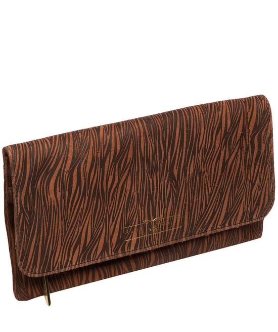 'Golders' Animal Print Leather Clutch Bag - Image 5