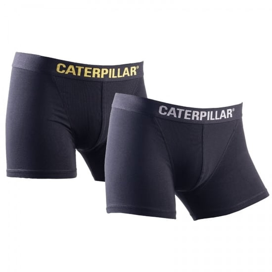 CAT BOXER SHORTS Mens Cotton 2 Pack Underwear Black - Image 1