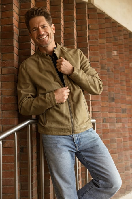 Rumble Leather Jacket - Cedar - Image 3