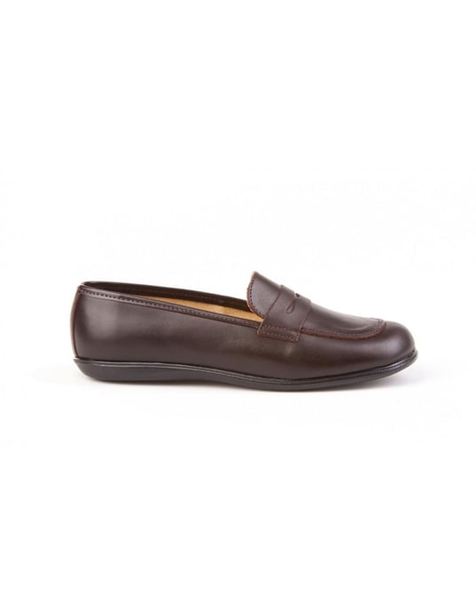 School moccasins made of leather - Image 1