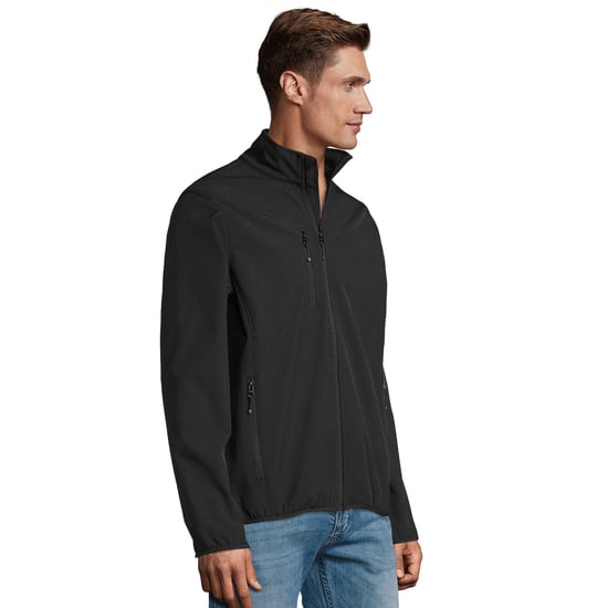 SOLS Mens Radian Soft Shell Jacket (Svart) - Image 3