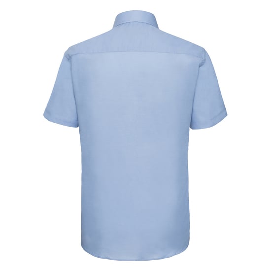 Russell Collection Mens Oxford Easy-Care Tailored Shirt (Oxford Blue) - Image 2