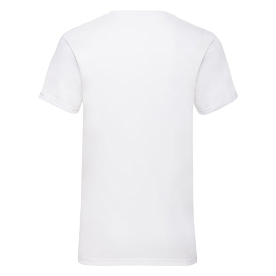 Fruit of the Loom Unisex Adult Waardevol Effen V Hals T-shirt (Wit) - Image 2