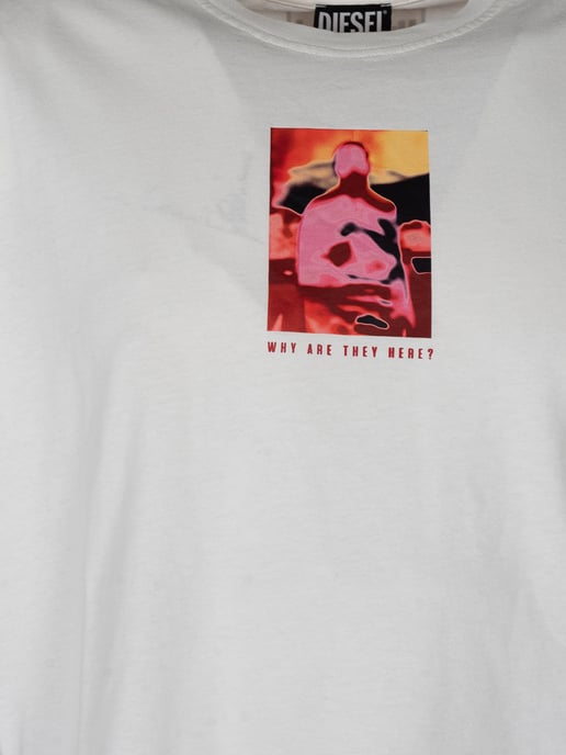 Diesel T-Shirt Just Men's White - Image 3