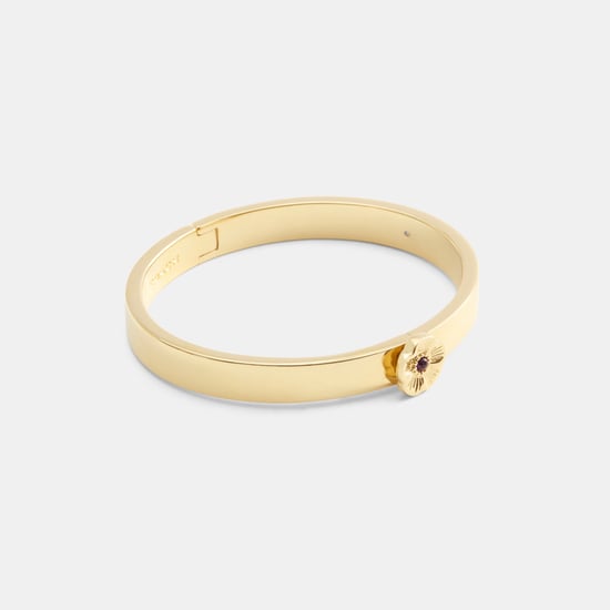 Tea Rose Hinged Bangle - Image 1